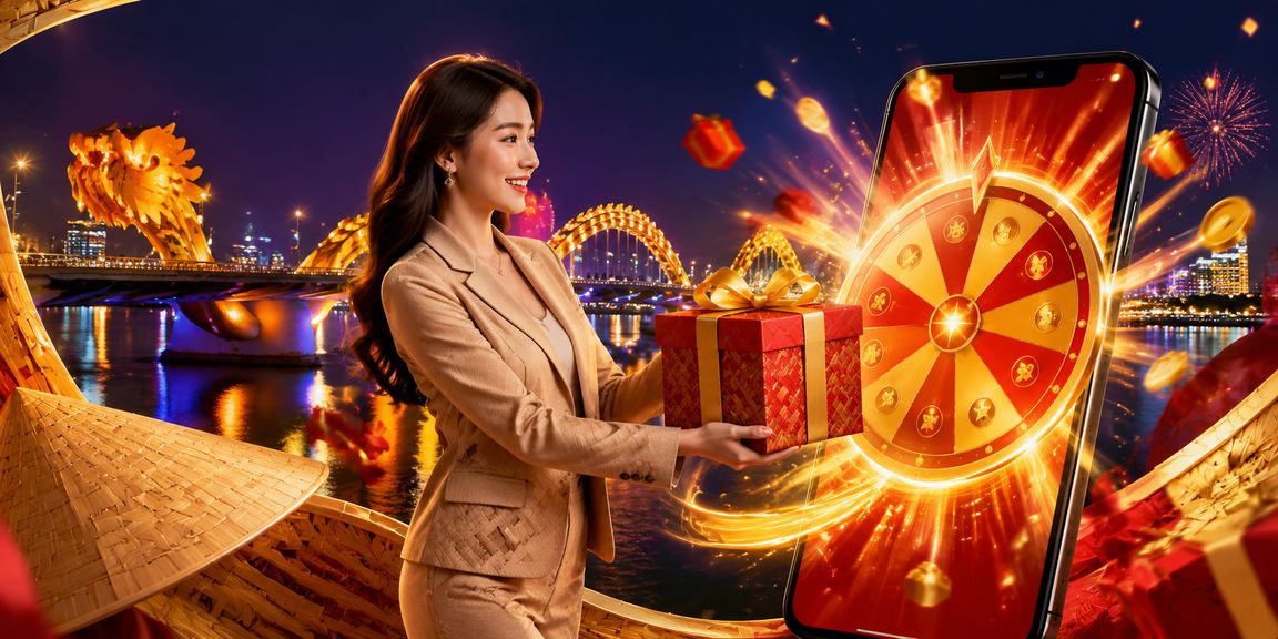 Bàn roulette tại sòng bạc trực tuyến với biểu tượng nón lá Việt Nam