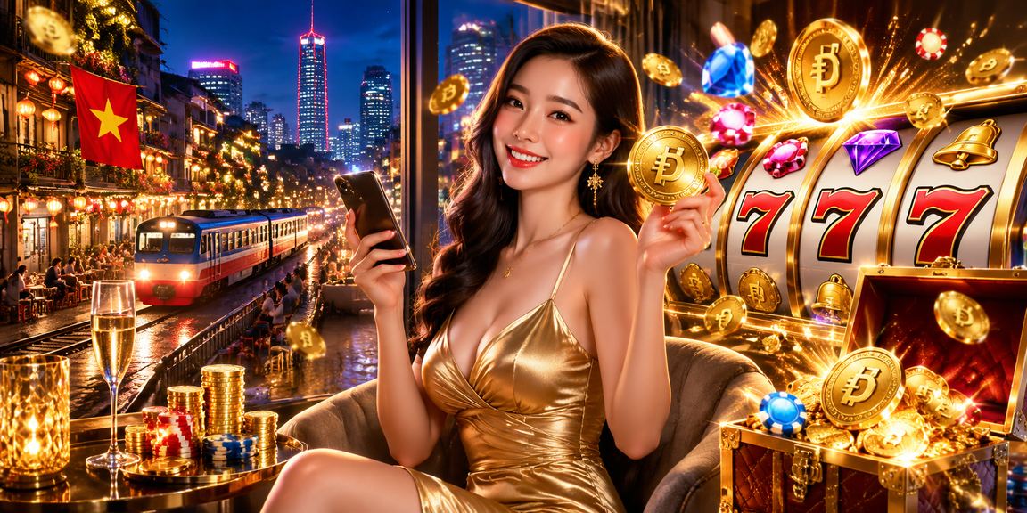 Người dùng Hà Nội chơi slot game trên điện thoại